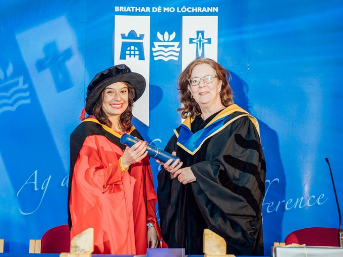 Mariangela Esposito, Dept. of Philosophy, PhD with Research Supervisor Dr Catherine Kavanagh, MIC