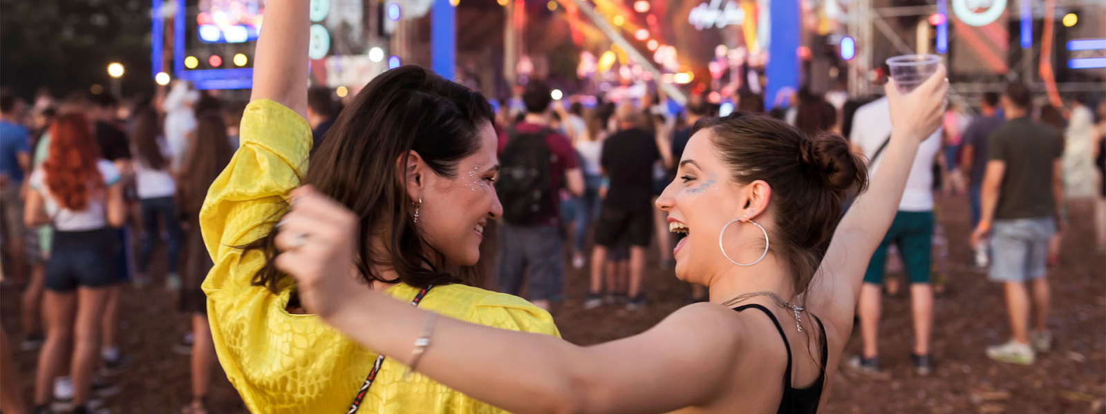 Two students having fun at Féile na Gréine