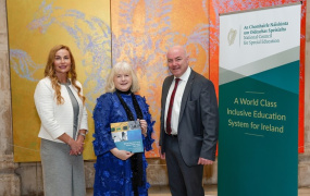 Photo (L-R): Jennifer Doran, Head of Finance, Governance & Research at the NCSE; Professor Emer Ring, Dean of Education at MIC and author of Special Education in an Independent Ireland 1922-2022. Insights from a Journey through the Century, and John Kearney, Chief Executive Officer of the NCSE.