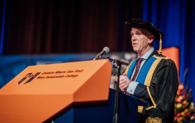 Prof. Dermot Nestor giving his Inaugural Address