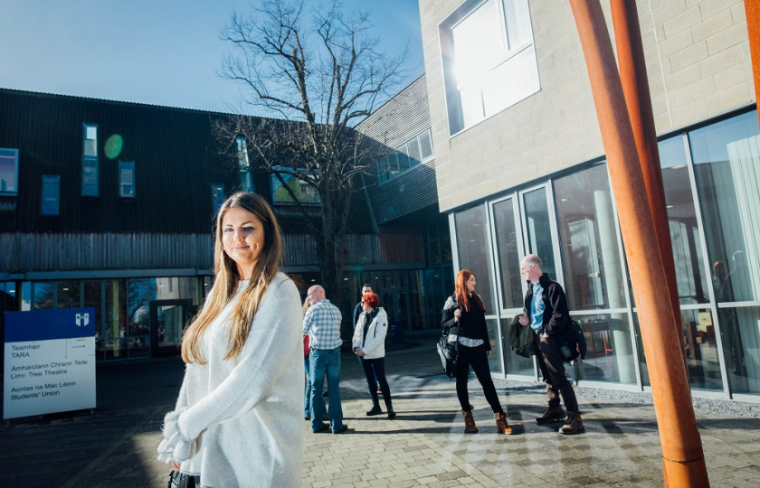 Students in front of an MIC office