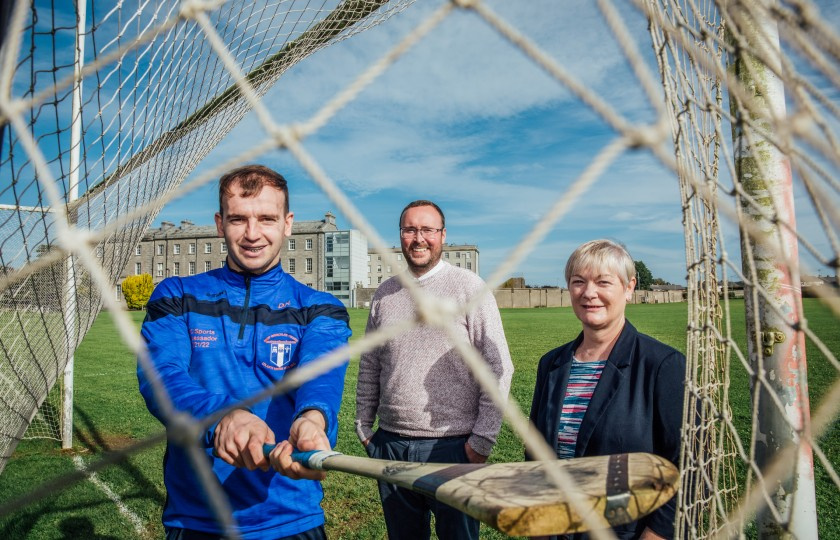 Dessie Hutchinson with Rob O'Halloran, Senior Campus Administrator at MIC Thurles and Kate Dwyer, Director of Academic Administration Office of the Registrar