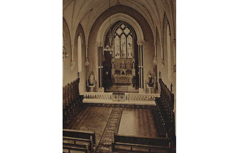 Chapel interior early 20th century