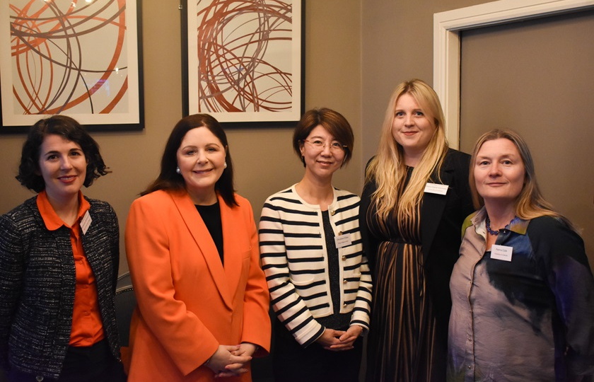 L - R: Katherine Whitehurst, Prof. Niamh Hourigan, Dr Christine O'Dea, Dr Mary-Claire Kennedy, Dr Reena Cole