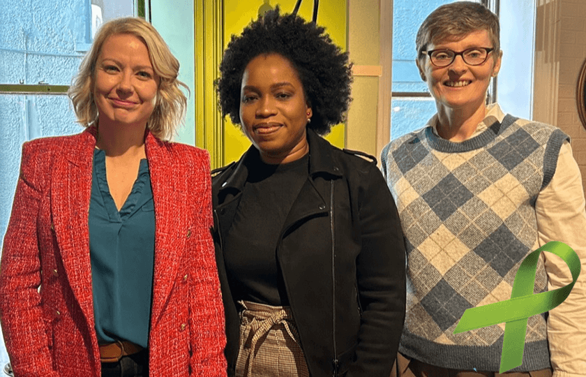 Pictured above (L-R): Professor Niamh Stack, Head of the Department of Psychology at MIC; Tracy Dsane, a parent partner of the study and Joanne Perill from Clarecare launching 'Building Connections: The experience of parenting while living with mental health challenge'.