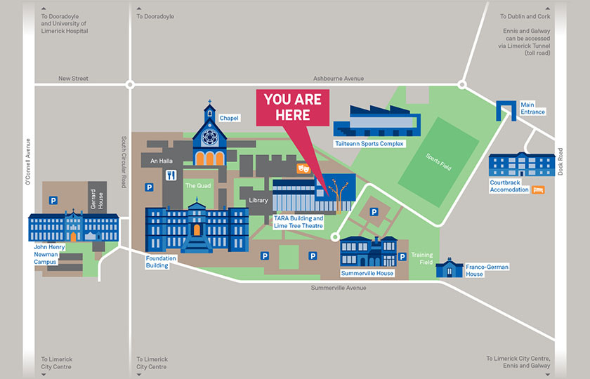 MIC Limerick Campus Map