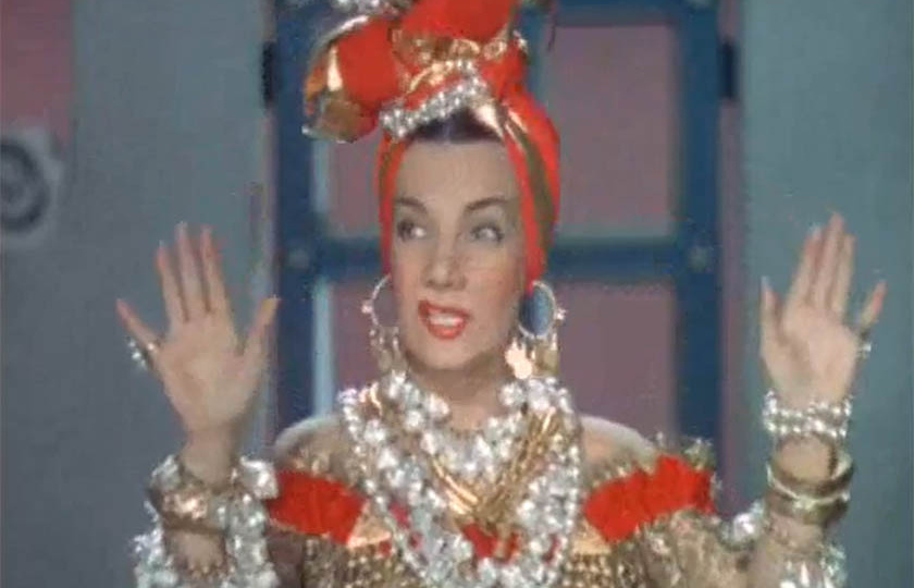 Youtube video still - Down Argentine Way (1940) - Carmen Miranda - "Mamãe Eu Quero"