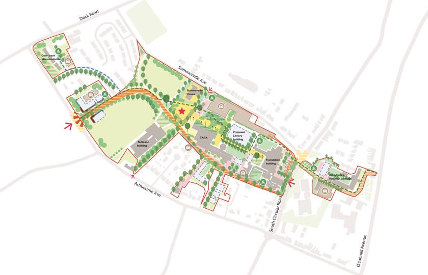 MIC Landscape Masterplan Vision graphic