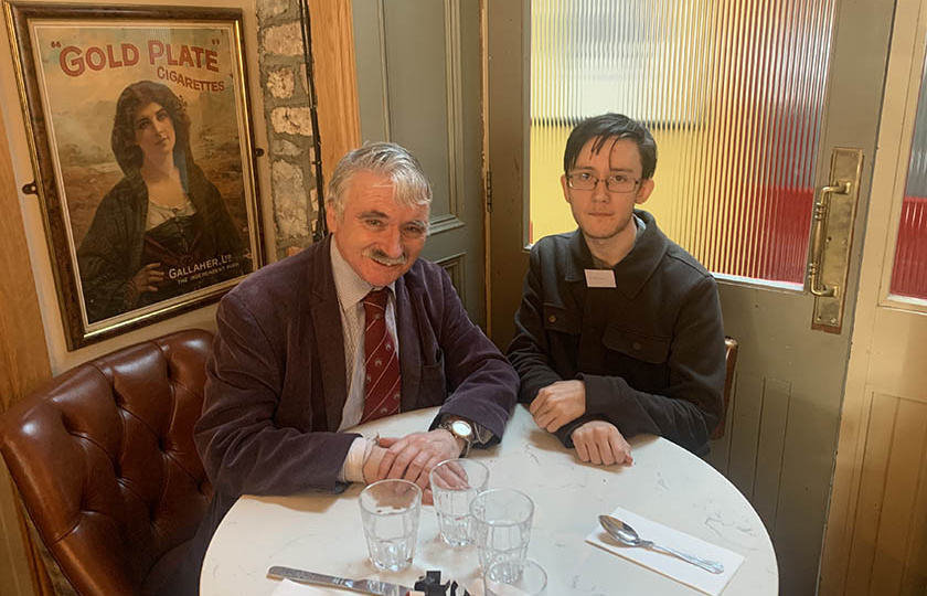 Willie O'Dea and Odhran Hennessy meeting for the Citizens Parliament